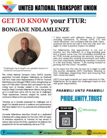GET TO KNOW YOUR UNTU FTUR: BONGANE NDLAMLENZE READ FULL ARTICLE BELOW