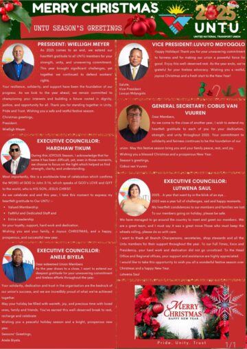 UNTU SEASON’S GREETINGS: 2025