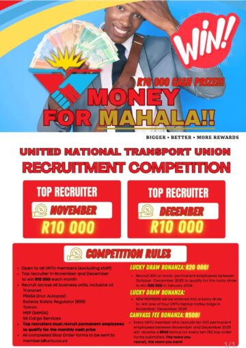 MONEY FOR MAHALA: RECRUITMENT COMPETITION