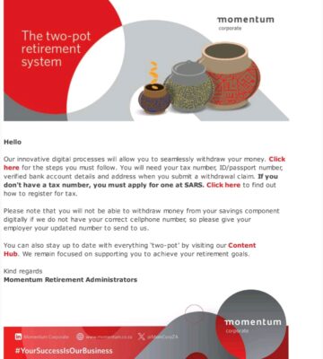 TRANSNET RETIREMENT FUND: WITHDRAWAL FROM YOUR TWO-POT RETIREMENT SYSTEM
