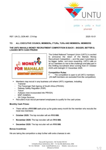 THE UNTU MAHALA MONEY RECRUITMENT COMPETITION IS BACK – BIGGER, BETTER &  LOADED WITH CASH PRIZES!